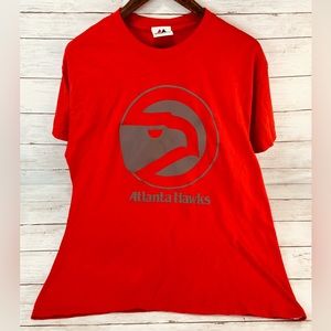 Atlanta Hawks Red NBA Adult Size Medium Men Women T-shirt